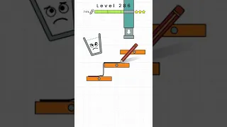 Happy Glass - Level 286. Three Stars Solution. Gameplay Walkthrough