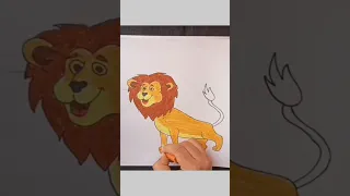 Lion Drawing|| Lion Drawing Easy For Beginners #shorts #youtubeshorts #drawing @drawlearnify