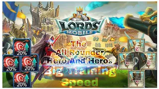 Max Training speed | Highest Training speed | biggest Training speed | Troops | lords mobile |