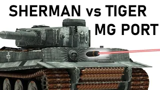 M4 SHERMAN vs TIGER HULL MG PORT | Weakspot or not? | 75mm M72 Armour Piercing Simulation