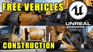 Unreal Engine 4 - Free Construction Vehicles (Review)