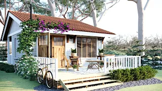 6x7m (450sqft) DREAM Small House With 2 Bedrooms