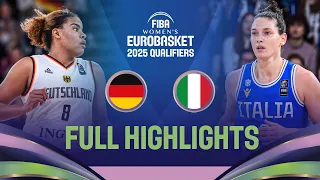 Germany v Italy | Full Game Highlights | FIBA #EuroBasketWomen 2025 Qualifiers