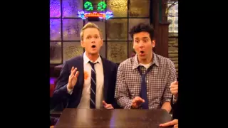 Barney and Ted Sing The Longest Time (How I Met Your Mother)