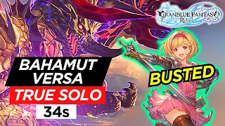 Bahamut Versa SOLO (No AI) in 34 seconds - Captain Reginleiv Bug | Granblue Fantasy: Relink