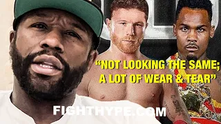 FLOYD MAYWEATHER WARNS CANELO ON JERMELL CHARLO "OLD OVERNIGHT" TRAP; CONCERNED ABOUT "WEAR  & TEAR"