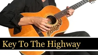 Key To The Highway / Clapton style / Key=A  Blues guitar lessons and tips