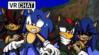 SONIC AND SHADOW VS SHADNIA EXE AND SONICA EXE IN VR CHAT