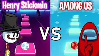 Henry Stickmin VS Among US - Tiles Hop EDM RUSH! TRZ