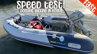 honda 5hp outboard speed test