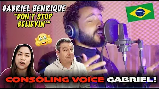 Gabriel Henrique - Don't Stop Believin' (Cover) | Couple REACTION