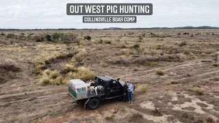 Out west pig hunting Australia - Collinsville boar comp weekend.