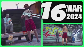 The Gun Van location & Street Dealers today March 16 2024 in GTA 5 (NO RAILGUN this week)