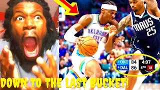 THIS WILD ENDING JUST BLEW MY MIND! MAVERICKS VS THUNDER GAME 4 SEMIFINALS HIGHLIGHTS REACTION 2024