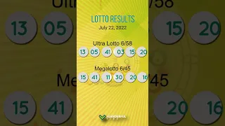 PCSO Lotto Result, July 22, 2022
