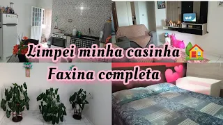 LIMPEI MINHA CASINHA 🏡 FAXINA COMPLETA 🙏 MUITA LIMPEZA E ORGANIZAÇÃO POR AQUI ❤️