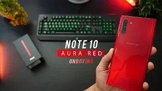 Galaxy Note 10 (Aura Red) - Unboxing, Color Review & First Impressions