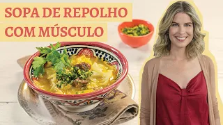 Sopa de repolho com músculo e arroz | Receita Panelinha | Com Rita Lobo
