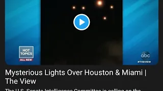 Mysterious Lights Over Houston & Miami | The View | The Tatkal