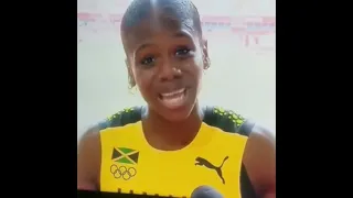 Jamaican 100m Hurdles Bronze Winner Megan Tapper “Big Up” Nicki Minaj🌴 #Tokoyo2021