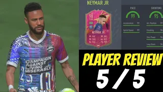NEYMAR (98) PREMIUM FUTTIES ! PLAYER REVIEW | FIFA 22 ULTIMATE TEAM