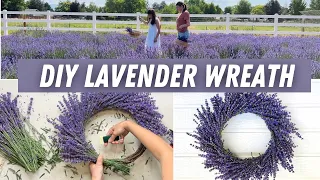 How to make a lavender wreath with FRESH LAVENDER!