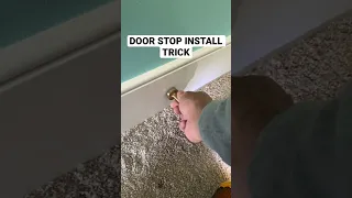 Door Stop Install Trick!!!
