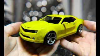 Made a Chevrolet Camaro from plasticine with your own hands, how is it done?