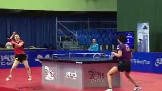 2015 BELARUS OPEN WS SF WAKAMIYA Misako JPN vs SATO Hitomi JPN