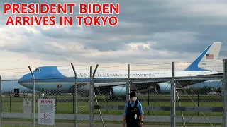 President Biden arrives in Tokyo's Yokota Air Base