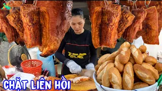 🇻🇳Bất ngờ khách ập tới mua heo quay LYLY chặt nhanh như máy