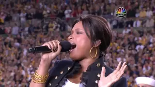 Jennifer Hudson - The Star Spangled Banner, Super Bowl XLIII 2009, subtitles lyrics HD 720p