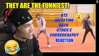 LMAO! | BTS imitating each other's choreography- The BTS Journey (reaction)