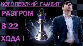 В лучших традициях КОРОЛЕВСКОГО ГАМБИТА 👑 Разгром в 22 хода! 💣 ДМИТРИЙ АНДРЕЙКИН учит атаковать! 🤺