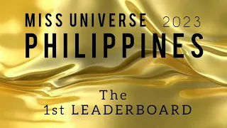 MISS UNIVERSE PHILIPPINES 2023 | 1ST LEADERBOARD BY TRENDS RIGHT NOW