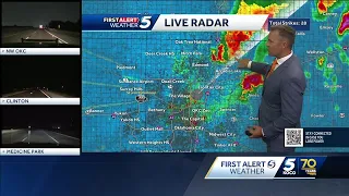 3 a.m. update: Thunderstorms move across Oklahoma