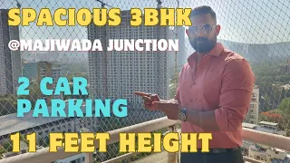3BHK For Sale @Majiwada Junction | Spacious 3BHK with 3 Balcony | 1200+ Carpet | Majiwada |