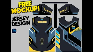 (Free) Sublimation E-sports Jersey Design | PSD file
