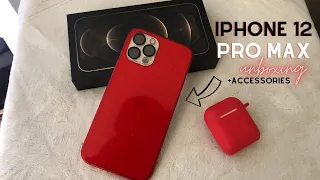 IPhone 12 Pro Max Unboxing and accessories | Gold| ASMR
