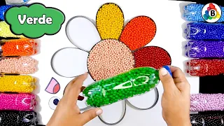 Colorea Una Flor y Aprende los Colores del Arcoíris - Videos Educativos para Niños