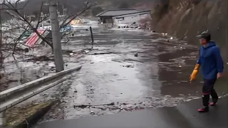 2011 Japan Tsunami - Ogatsu Town. (Full Footage)