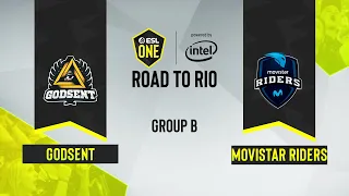 CS:GO - GODSENT vs. Movistar Riders [Inferno] Map 1 - ESL One: Road to Rio - Group B - CIS