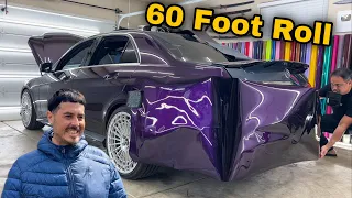 Wrap ANY Car Using 60 Feet even if you BURNT a HOLE in it…