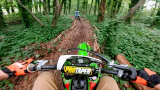 We Found Secret Trails! KX85 vs KLX110