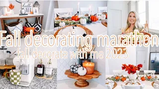New 🍁 FALL DECORATING MARATHON!! || Fall decorate with me || Fall decor 2023
