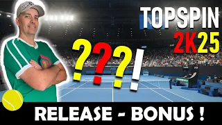 TOPSPIN 2K25 🎾 NICHT verpassen ! SICHERT Euch diesen BONUS CODE zum Relase ! ALLE INFOS im VIDEO !