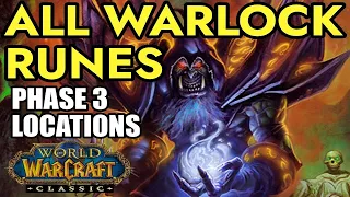 How to Get ALL WARLOCK RUNES Phase 3 Season of Discovery | World of Warcraft Classic