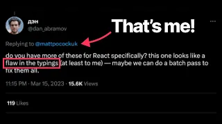 Dan Abramov asked me to help fix React