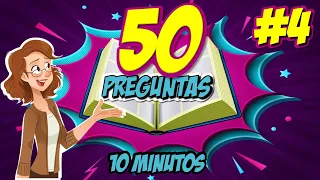 50 PREGUNTAS BIBLICAS RAPIDAS EN 10 MINUTOS #4 - NIVEL INTERMEDIO