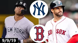 Yankees vs. Red Sox Highlights | September 9, 2019 | 2019 MLB Season